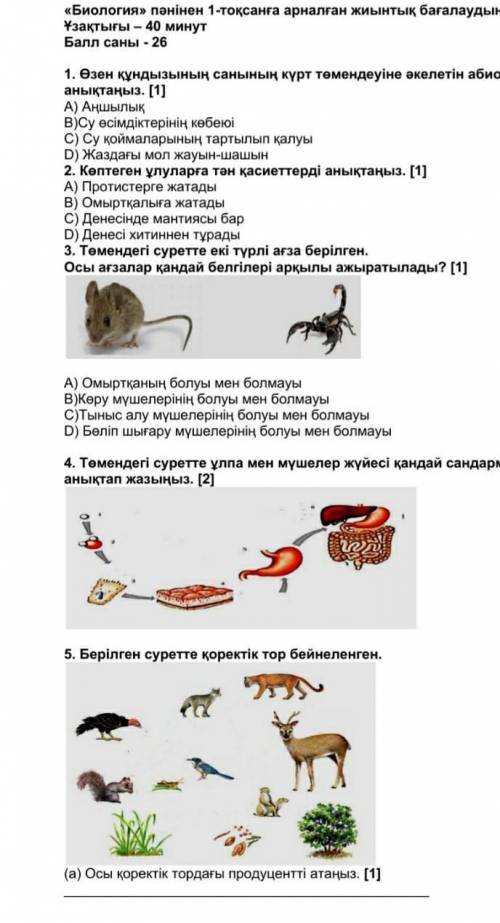 Тжб биология барма жауабы ​