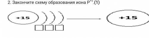 Закончите схему образования иона Р+5.​