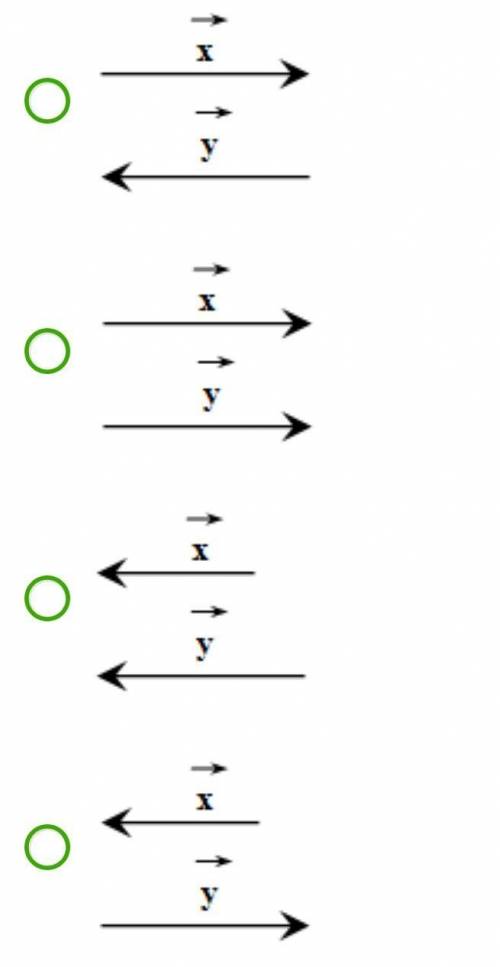 На якому з малюнків зображено протилежні вектори?​