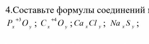 Составьте формулы соединений методом «нулевой суммы».