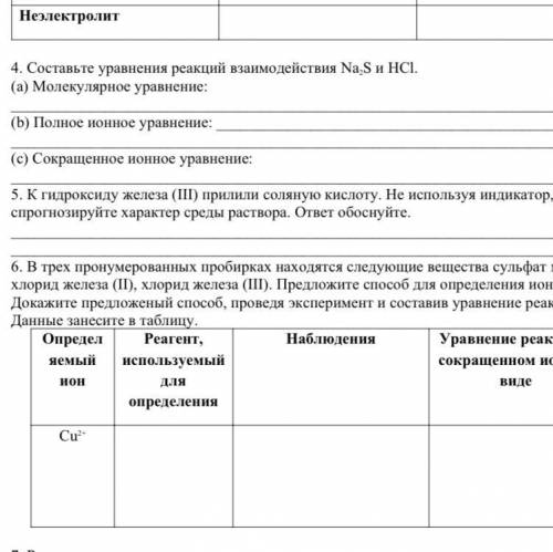 К гидроксиду железа (III) прилили соляную кислоту. Не используя индикатор, спрогнозируйте характер с