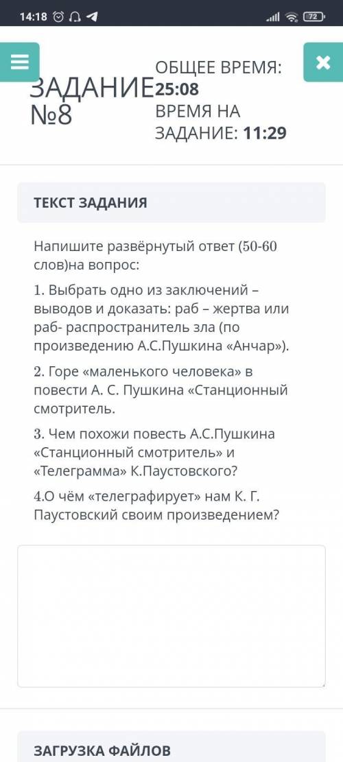 Соч по литературе последнее задание