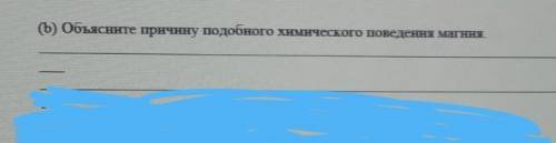 Объясните причину подобного химического поведения магния​