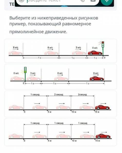 Выберите из нижеприведённых рисунков пример, показывающий ​