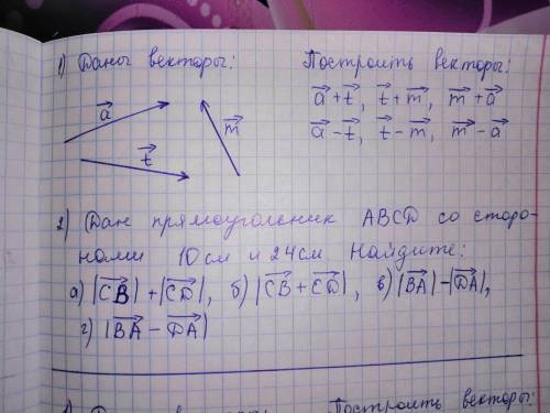 ВЕКТОРА. Решить с рисунком