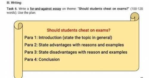 Should students cheat on exams?(письмо 120-130)​