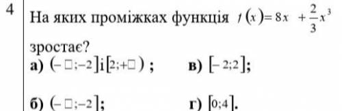 На каких промежутках функция вырастает?