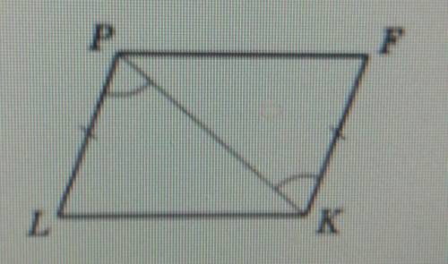 На малюнку KF = LP, ZLPK = 2PKF. Доведіть, щоLPFK - паралелограм.​