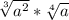 \sqrt[3]{a^2}*\sqrt[4]{a\\}