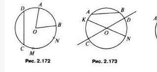 Укажите хорду на рисунке 2.172 и диаметр​ на рисунке 2.173