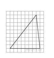 На клетчатой бумаге с размером клетки 1х1 изображён треугольник. Найдите его площадь.
