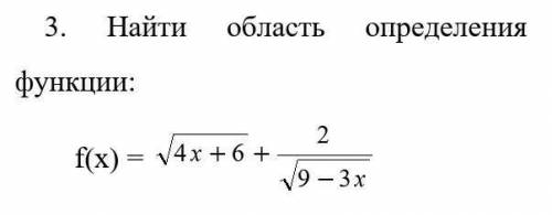 Найти область определения функции:​