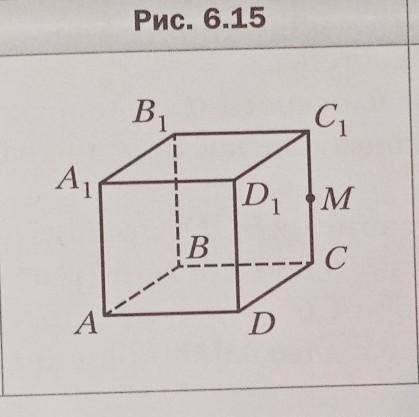 Точка М- середина сечения Сс1 КУБА ABCDA1B1BC1D1. Постройте сечение куба плоскостью, проходящей чере