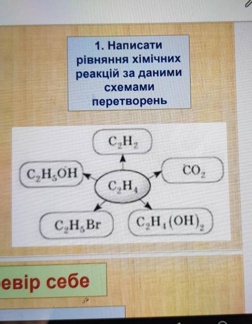 Написати ривняння хімічних реакцій за даними схемами перетворень​