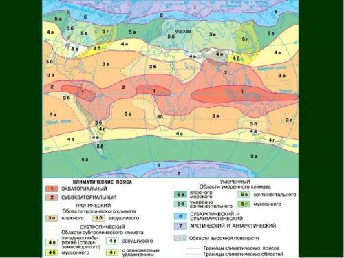 3. В 15 параграфе есть на 56 стр карта климатический поясов. Совмещая её с политической картой на 25