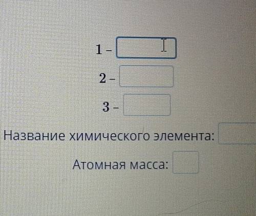 Определи элементарный состав атома химического элемента, опираясь на схему электронного строения. Эт