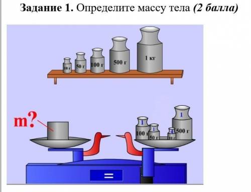 определите массу тела ​