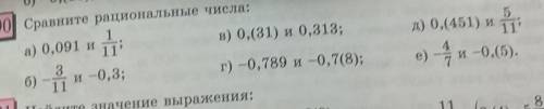 Сравните рациональные числа​