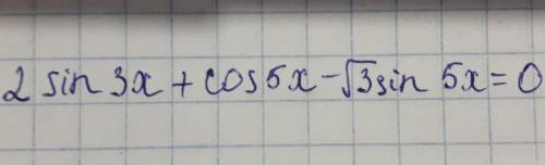 2sin3x+cos5x-3sin5x=0