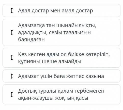 Мәтіннің құрылымына байланысты тұжырымдарды кему ретімен орналастыр.​