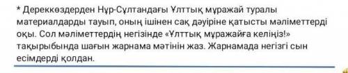 82-бет 12 тапсырма. Ұлттық мұражайға келіңіз тақырыбында шағын жарнама(текст короткой рекламы) мәт