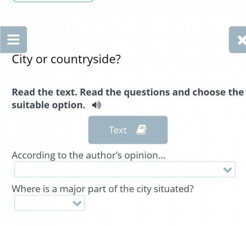 According to the author’s opinion…Where is a major part of the city situated?​