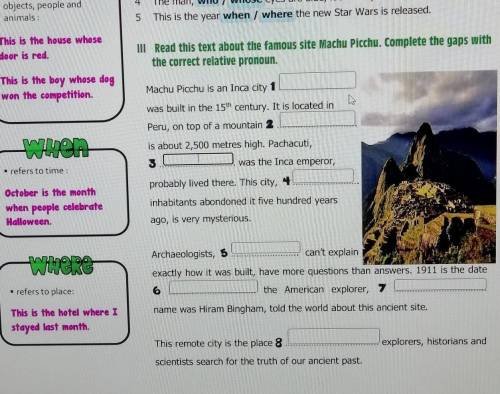 Relative pronouns online worksheet (задание 3​