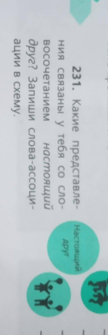 Настоящий 231. Какие представле-ния связаны у тебя со сло-восочетанием настоящийдруг? Запиши слова-а
