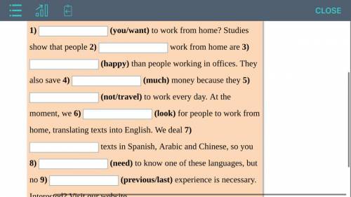 Fill in the correct form of the word in brackets, choose the correct word or fill in the gaps.