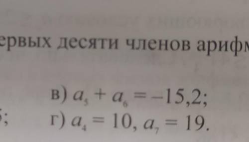 найдите сумму первых десяти членов арифметической прогрессии (аn) , если : а) а1=5,а10=15. б)а1=0,5,