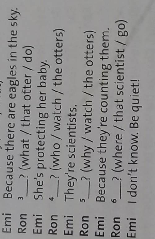 Write questions for the answers using thewords in brackets.​