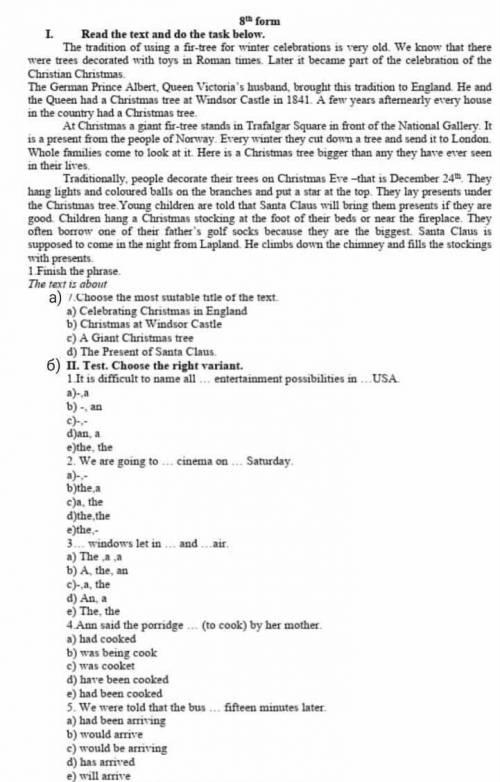 6. I was sure that they... that problem the next day. a) will discuss b)has discussedc)would discuss