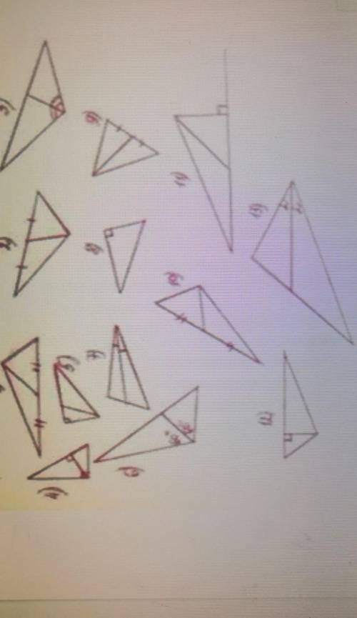 Определите на каком из рисунков изображена высота треугольника ​