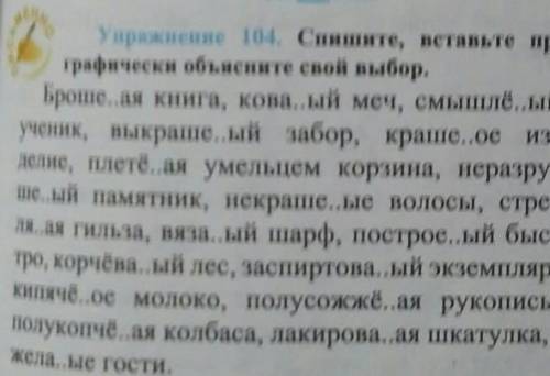 Спишите вставьте пропущенные буквы, графически обьясните свой выбор​