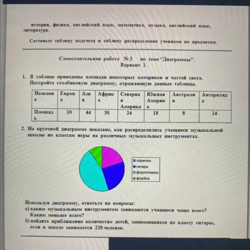 по статистике за 7 класс