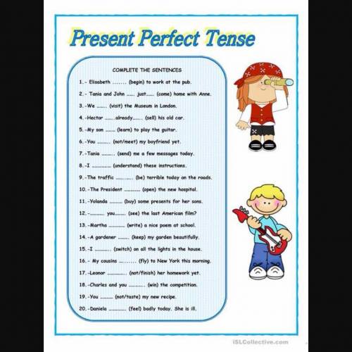 Present Perfect Скажите ответы все