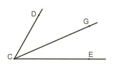 CG — биссектриса угла ECD.Вычисли угол DCG, если ∢ECD=79°DCG=?