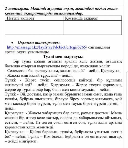 Задача 2. Внимательно прочтите текст и выделите в тексте основную и дополнительную информацию. Основ