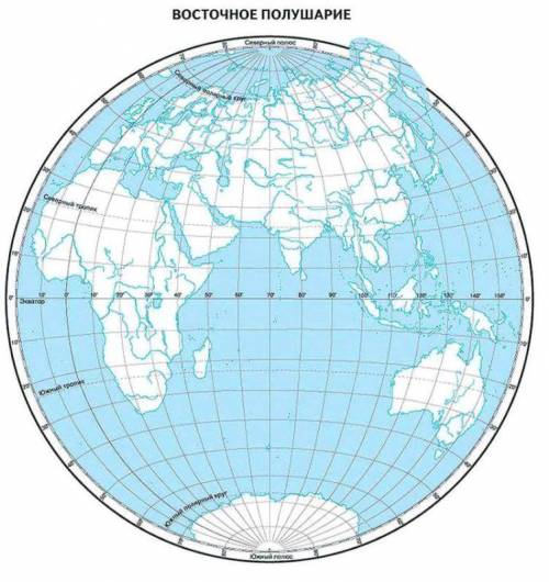 Отметьте на восточном полушарии 1.Междуречье 2.Египет 3.Финикия
