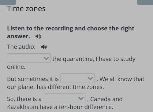 (because, because of) the quarantine, I have to study online. But sometimes it is(difficult, difficu