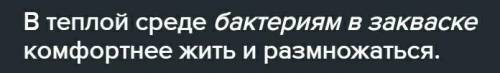 Почему закваску кладут в тёплое молоко ​