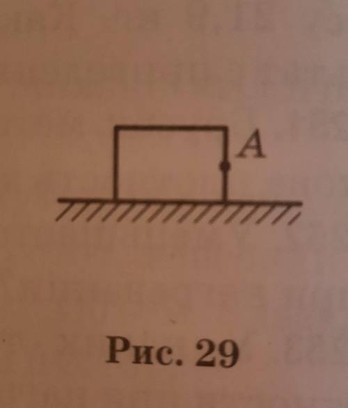 К бруску в точке А приложена сила величиной 50 000 H, направленная вправо параллельно поверхностисто