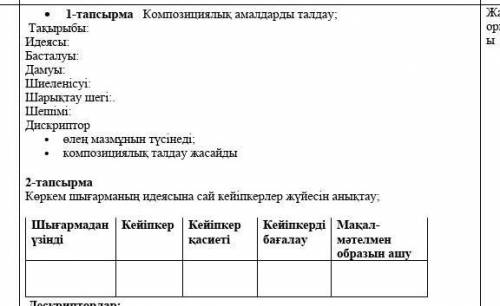 Махамбеттің баймағамбетке айтқаны компазициялық талдау көмектесіңдерш​