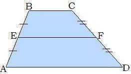 Дано: AE=EB, CF=FD; BC= 10 м; AD= 14 м. Найти: EF ответ: EF=