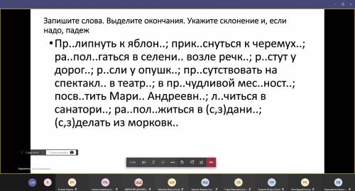 Запишите слова выделите окончания укажите склонение и если надо падеж