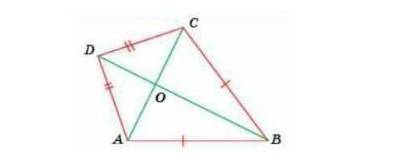На рисунке АВ=ВС. АD=CD. Докажите, что АО=ОС. Определите, по какому признаку равны треугольники АВD
