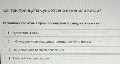 Расположи события в хронологической последовательности.​