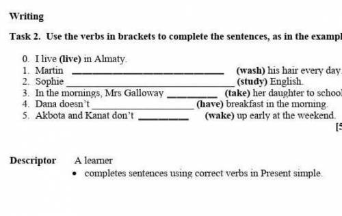 Task 2. Use the verbs in brackets to complete the sentences, as in the example ​