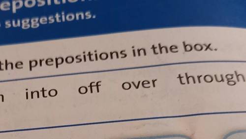 Make 9 sentenses with prepositions ex 1 page 50​