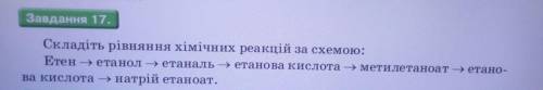 Cкладіть рівняння хімічних реакцій за схемою